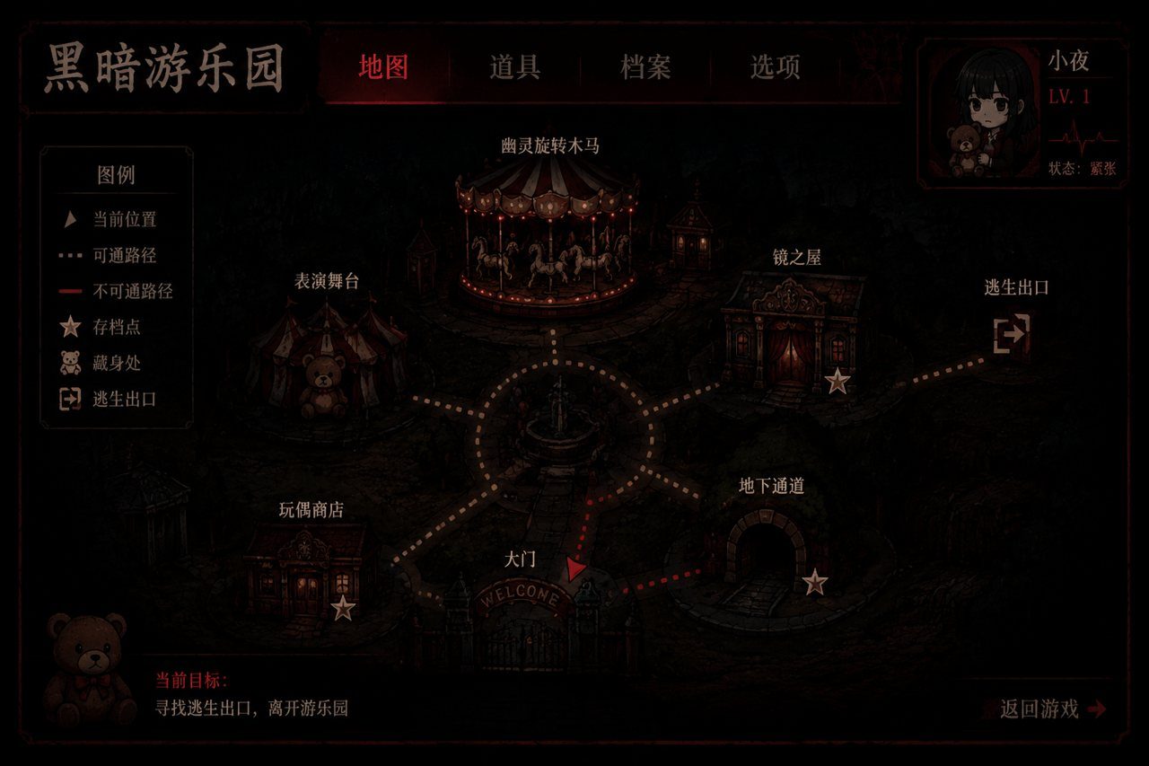 黑暗游乐园 任务推进 实机截图 2